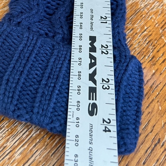 525 America NWT Anthropologie Knit Turtleneck Sweater Dress, Navy Blue - Picture 9 of 11